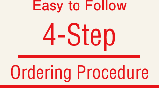 Easy to Follow.4-Step Ordering Procedure.